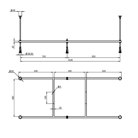 Ванна акриловая 165x70 AM.PM X-Joy W94A-165-070W-A белая глянцевая-7