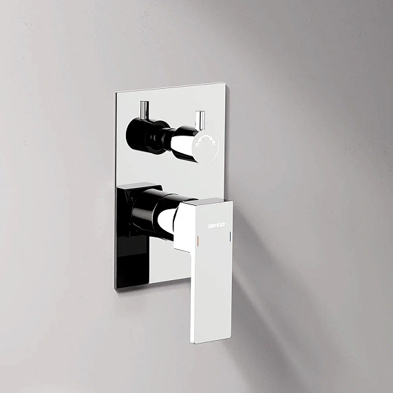 Встраиваемая душевая система Damixa Gala 953530000 хром: тропический верхний душ, ручной душ-4