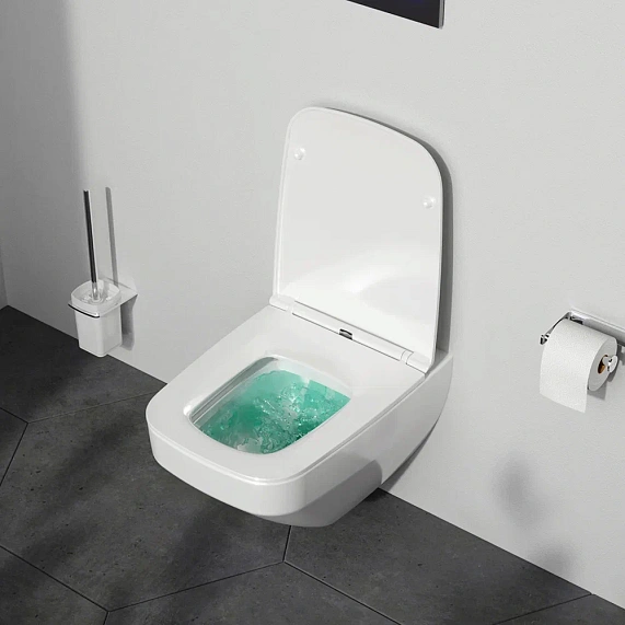 Унитаз подвесной безободковый с инсталляцией AM.PM Inspire 2.0 IS47001.50A1700 сиденьем микролифт, белой пневм. клавишей-3