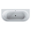 Ванна акриловая закругленная 180x80 AM.PM X-Joy W94A-180U80W-ARP белая глянцевая комплект c каркасом, панелью