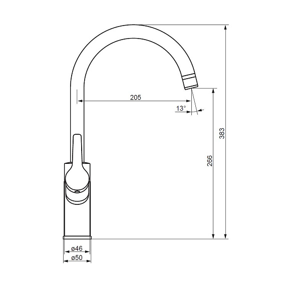 Смеситель для кухни Damixa Eclipse 310721300 высокий с каналом питьевой воды, черный-3