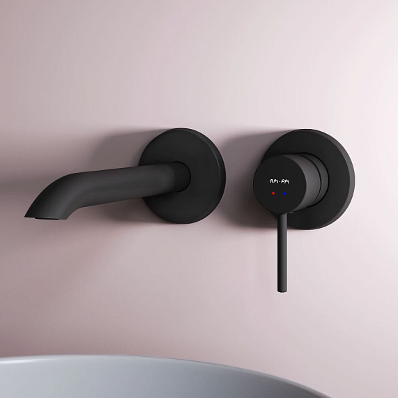 Смеситель для раковины (умывальника) AM.PM Libre F6072622 черный встраиваемый-2