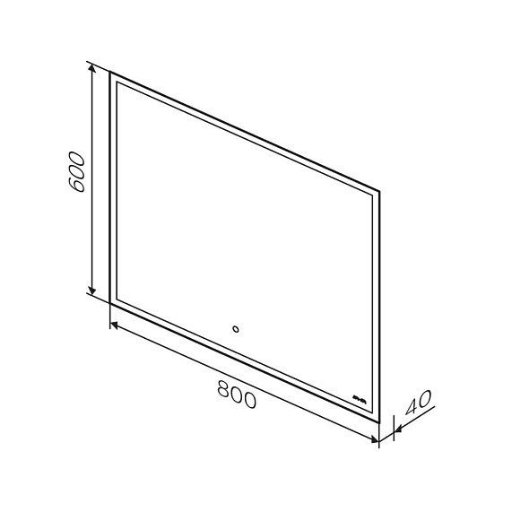 Зеркало с подсветкой в ванную прямоугольное 80 AM.PM Spirit 2.0 M71AMOX0801SA с антизапотеванием сенсорное-2