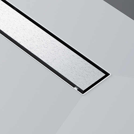 Душевой трап (лоток) 70 AM.PM MasterFlow W01SC-U11-070-04SB комбинированный затвор со стальной матовой решеткой под плитку-19